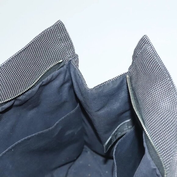 HERMES Her Line Clutch Bag Canvas Gray Auth 118940 - Picture 13 of 16